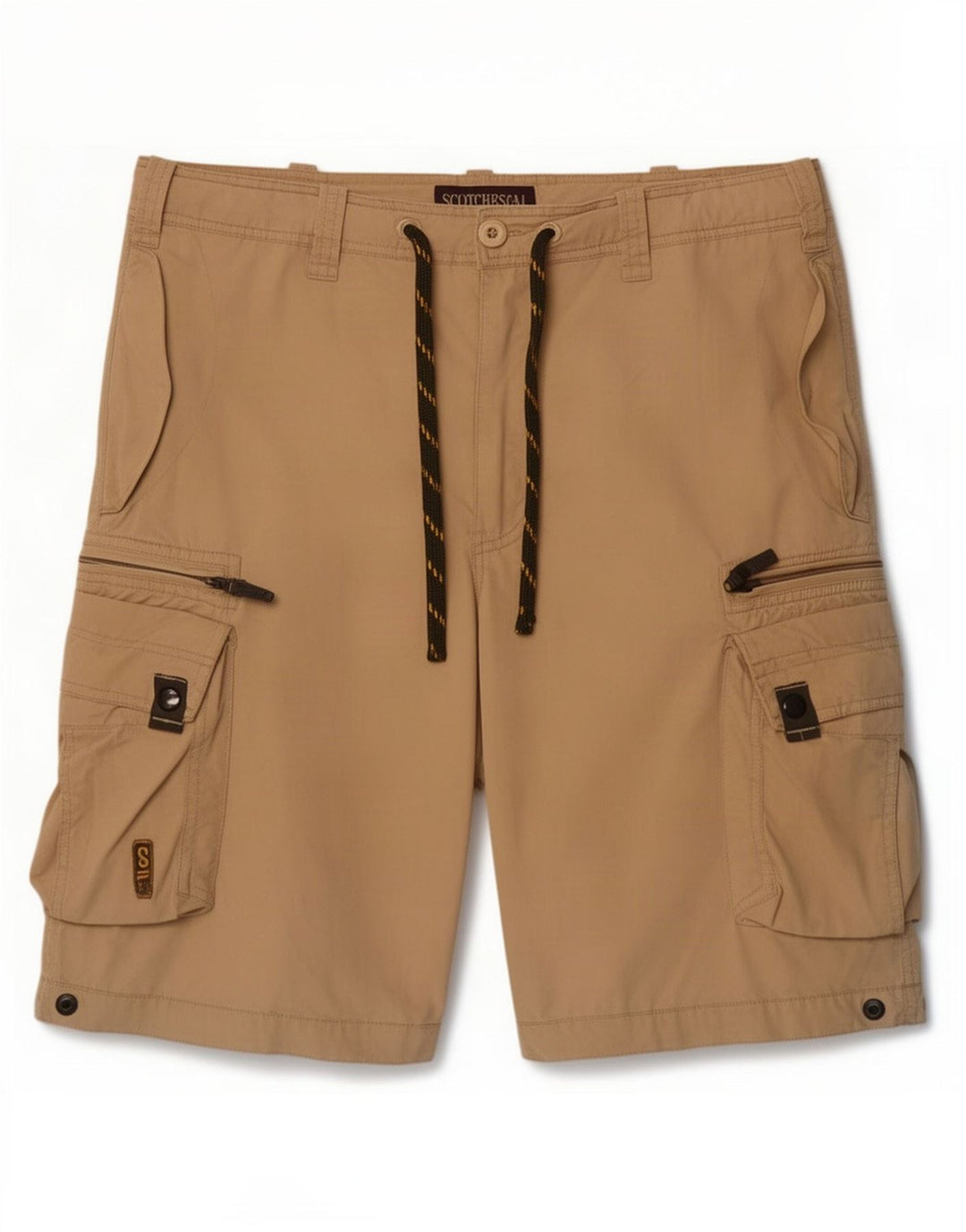 Męskie szorty cargo Scotch & Soda, średnie W32, beżowy nylon
