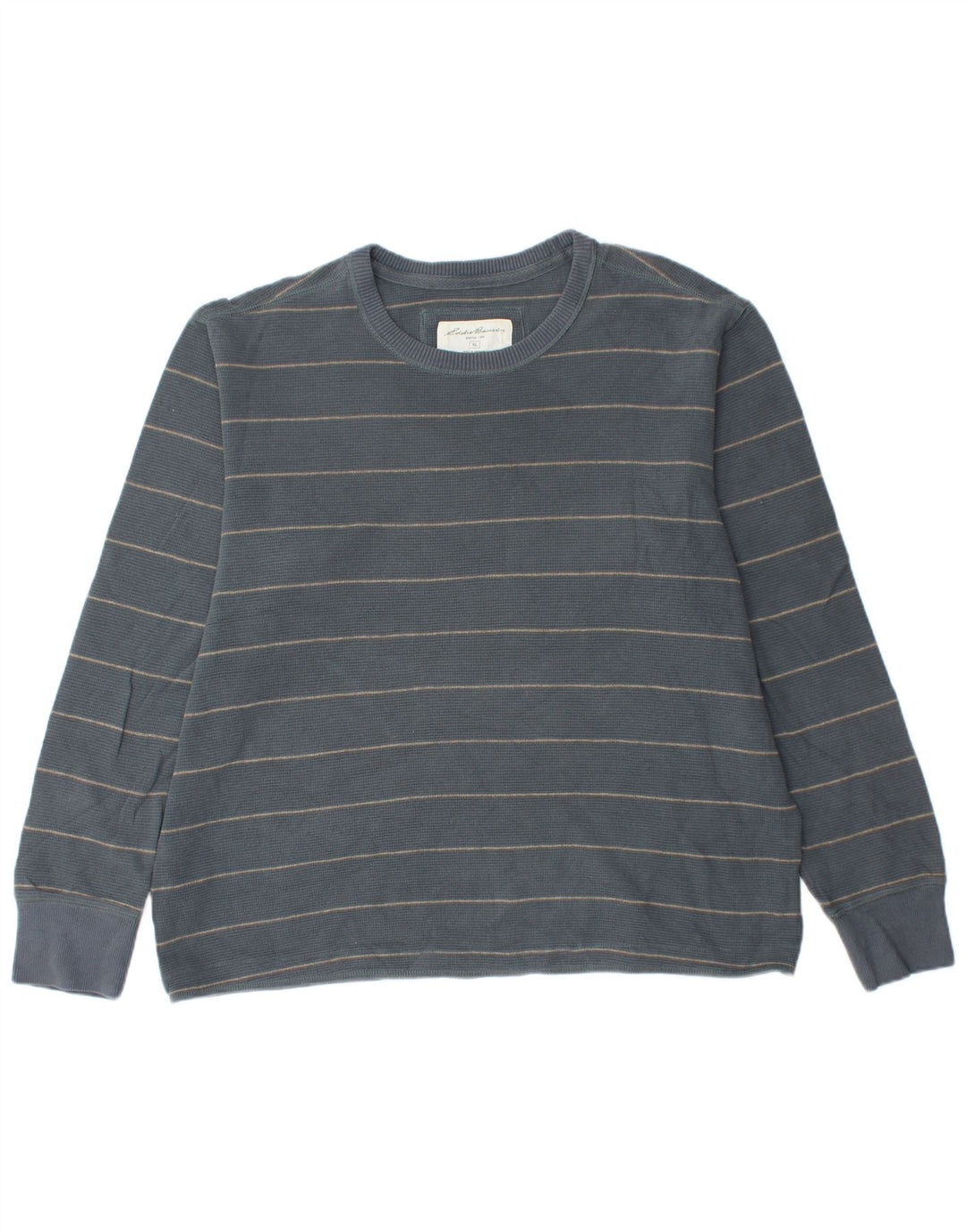 EDDIE BAUER Męski top z długim rękawem XL, bawełniany w niebieskie paski