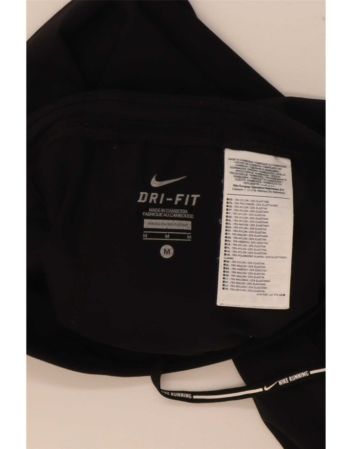 Damskie legginsy Nike Dri Fit UK 12, średni czarny nylon