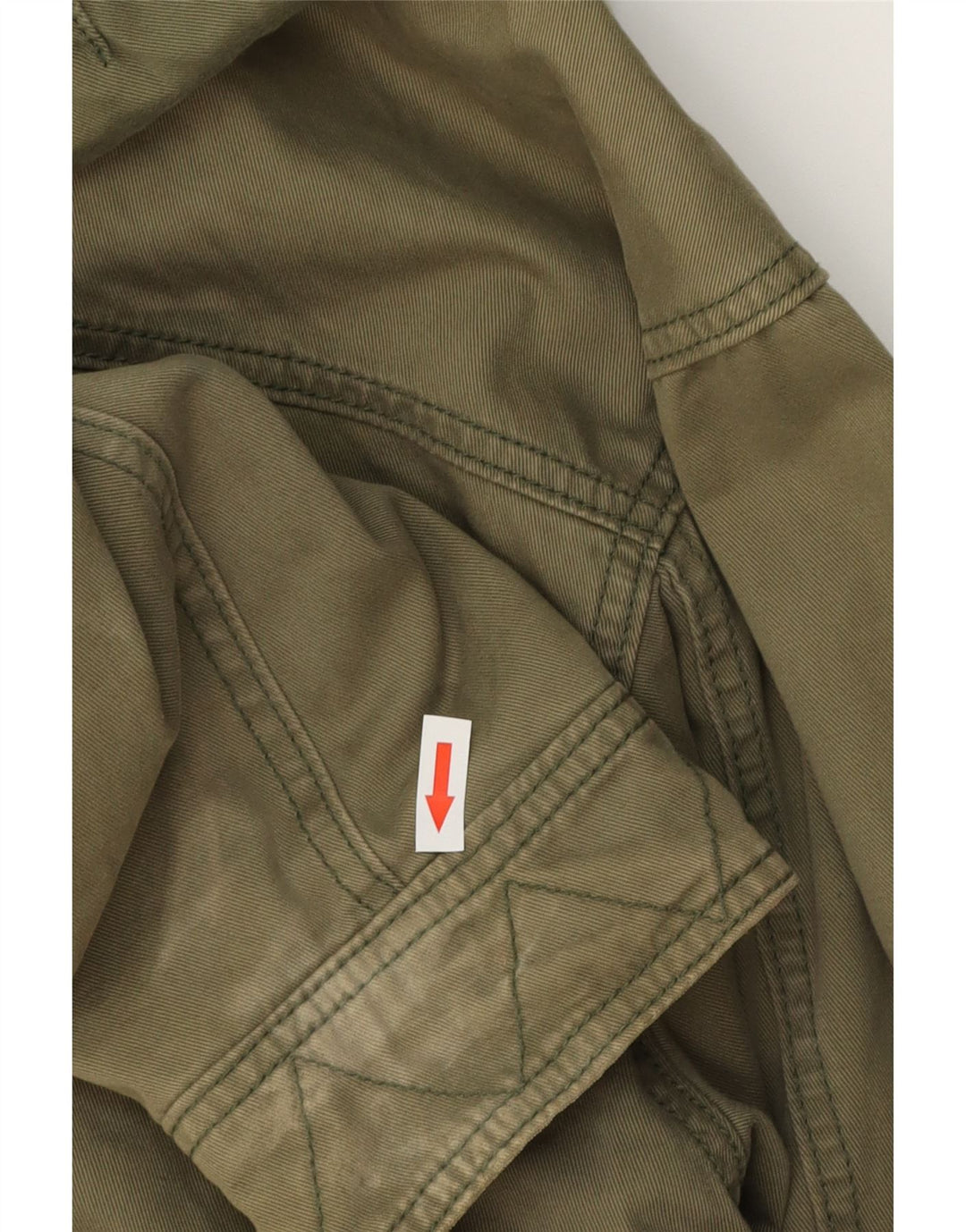 Męska kurtka parka z kapturem NIKE UK 39/41, średnia bawełna khaki