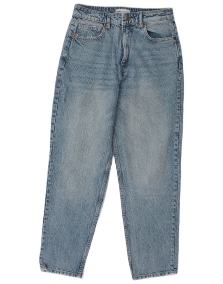 Damskie jeansy zwężane Zara EU 40 Medium W30 L27 Niebieskie bawełniane