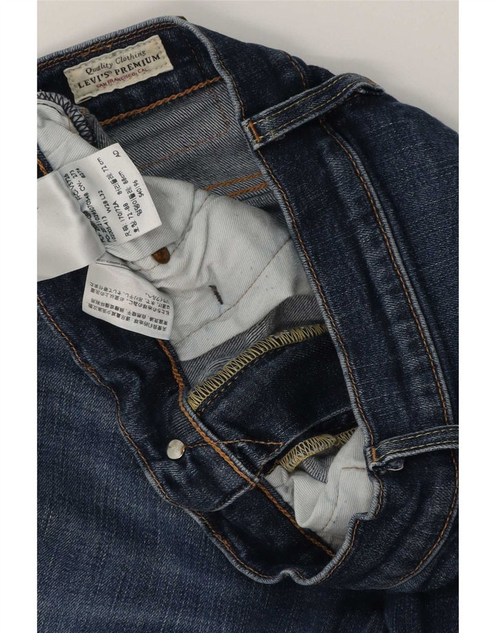 Męskie jeansy Levi's Slim W28 L32 Niebieskie bawełniane