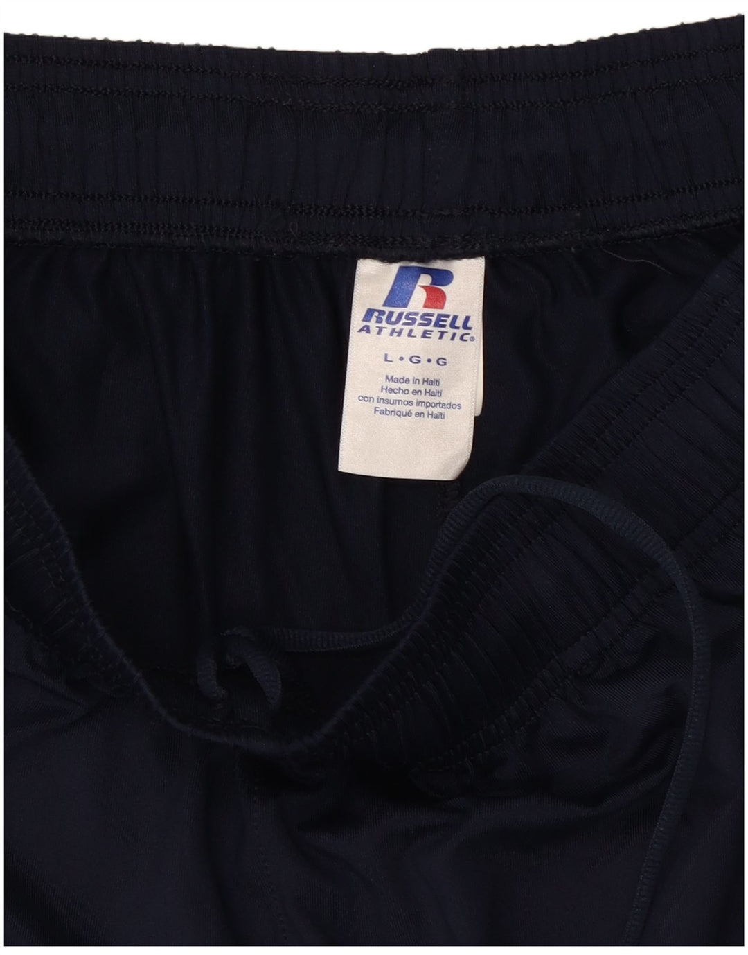 RUSSELL ATHLETIC Mens Sport Shorts Large  Navy Blue Polyester