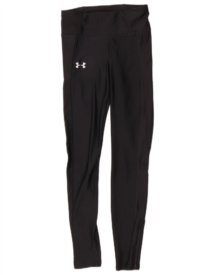 Damskie legginsy uciskowe Under Armour UK 10, małe, czarne, sportowe z poliestru