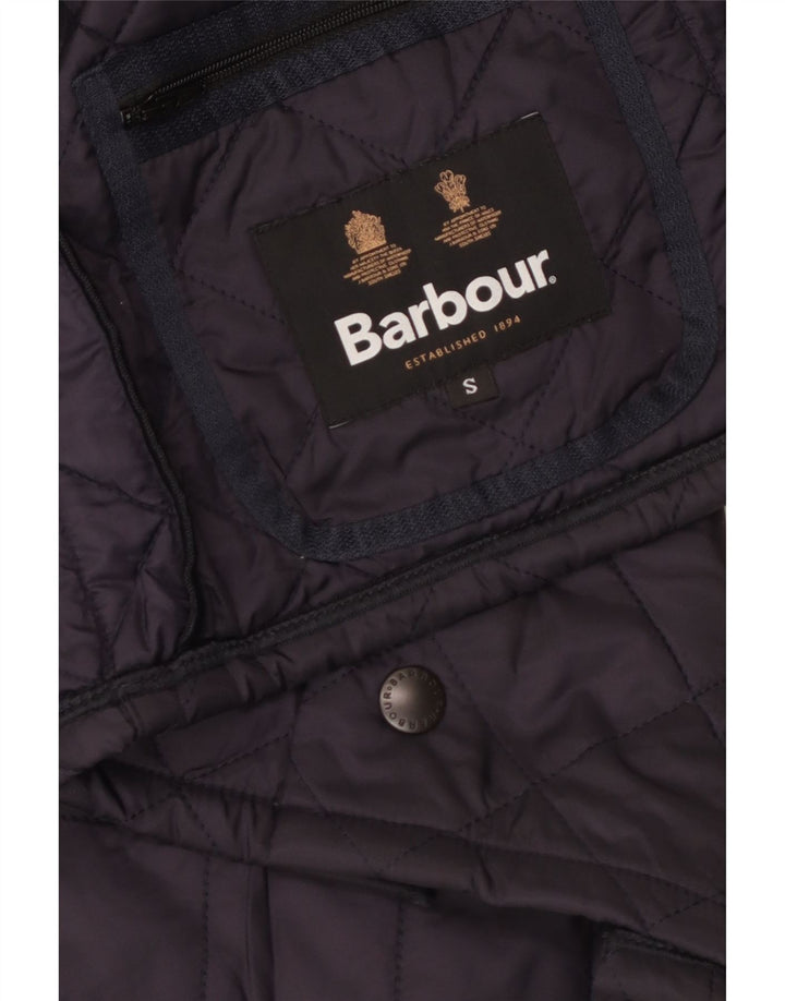 Męska pikowana kurtka Barbour UK 36 Small granatowa