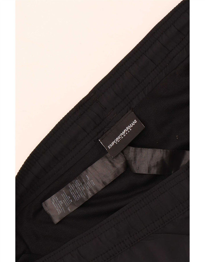 Męskie spodenki kąpielowe Emporio Armani Graphic EU 48 Średni czarny poliamid