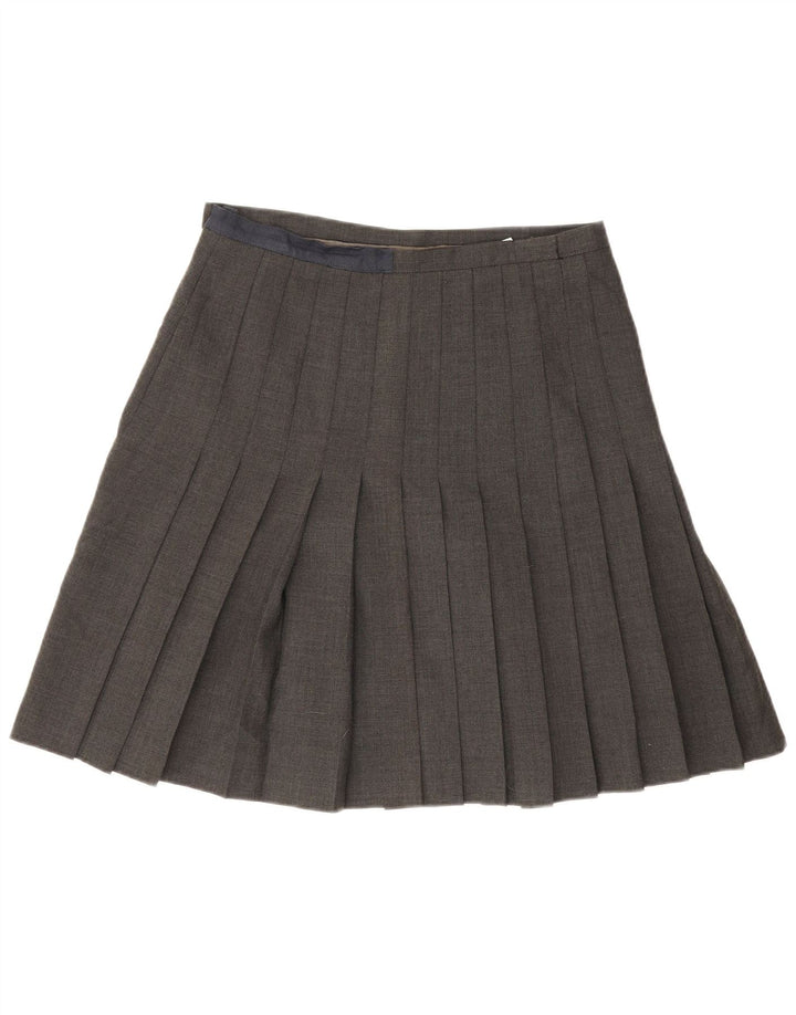 Vintage damska plisowana spódnica IT 44 Medium W32 Szara wełna