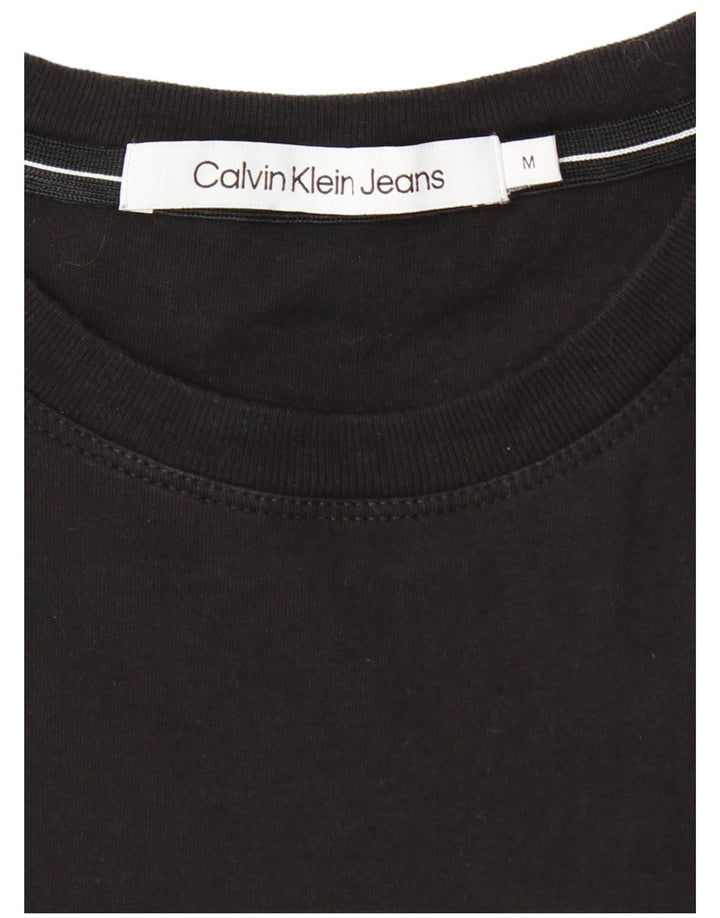 Męski T-shirt z grafiką CALVIN KLEIN JEANS, średni czarny