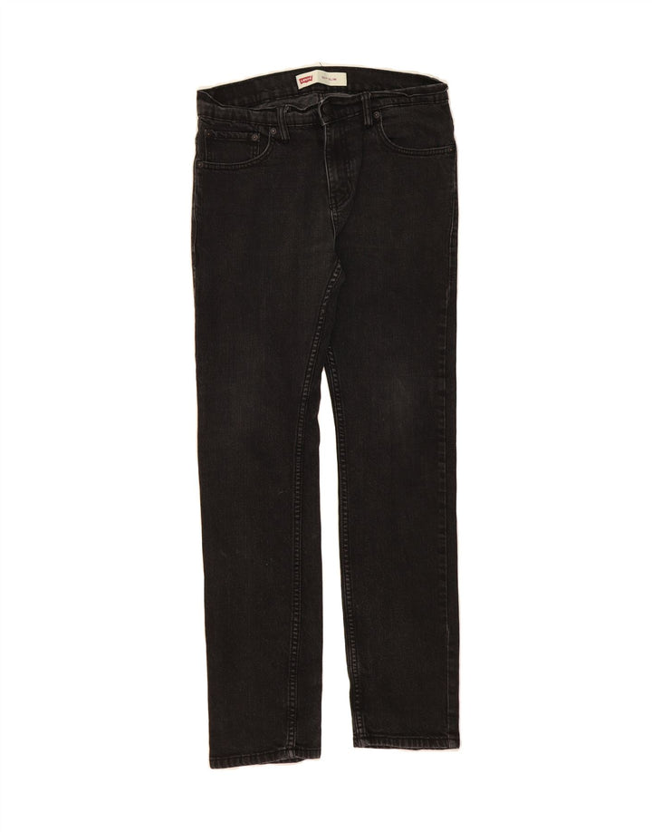 LEVI'S Boys 511 Slim Jeans 15-16 Years W30 L30 Black Cotton Vintage Levi's and Second-Hand Levi's from Messina Hembry 