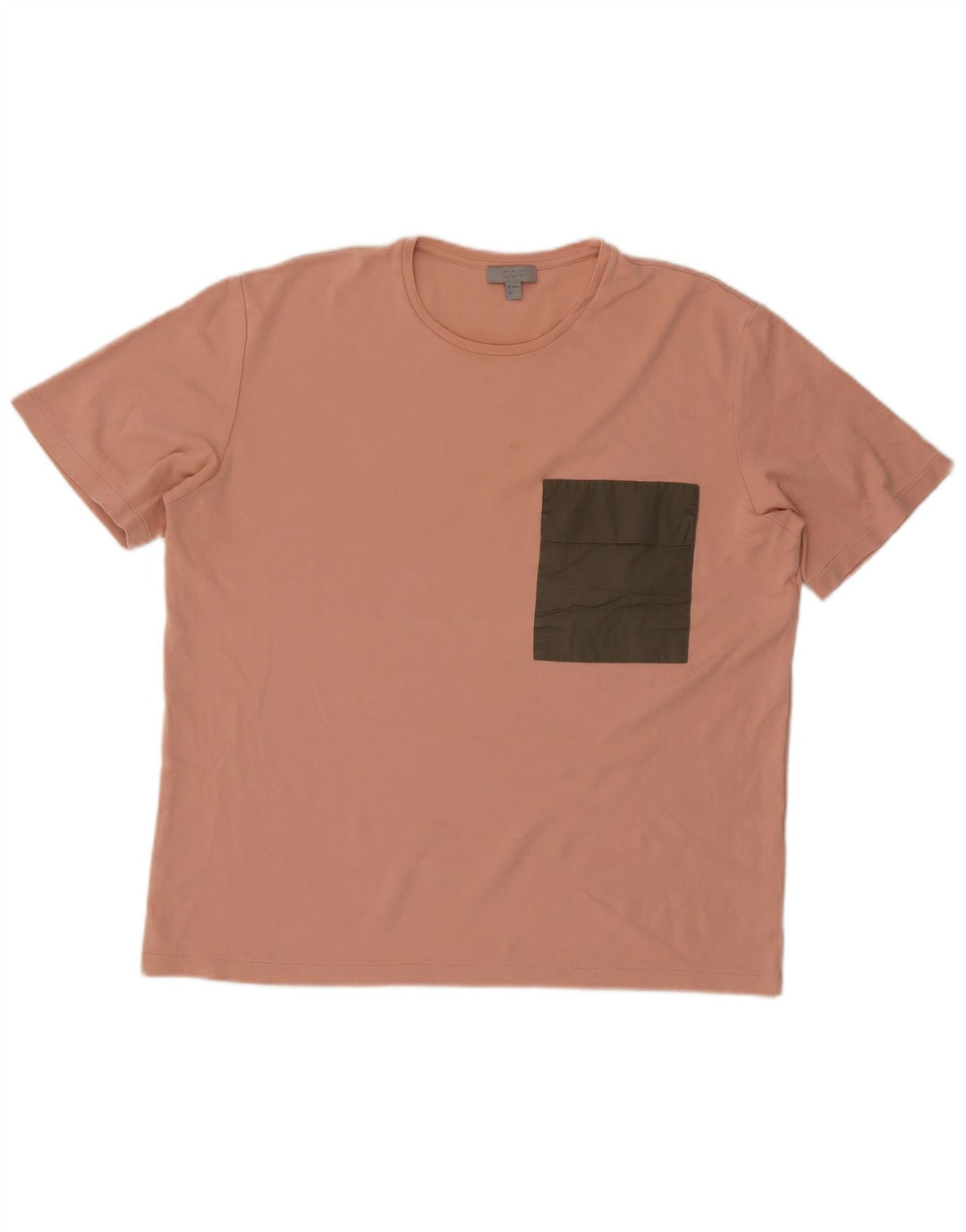 Cos Męski T-shirt Top Duży Różowy Bawełniany