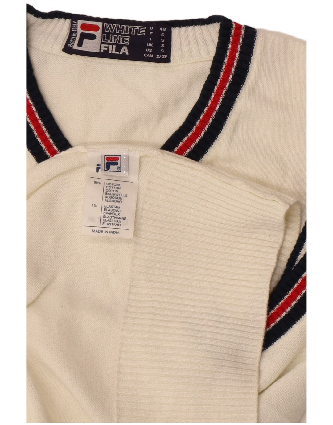 Podkoszulek męski Fila z kamizelką, mały, biały, bawełniany