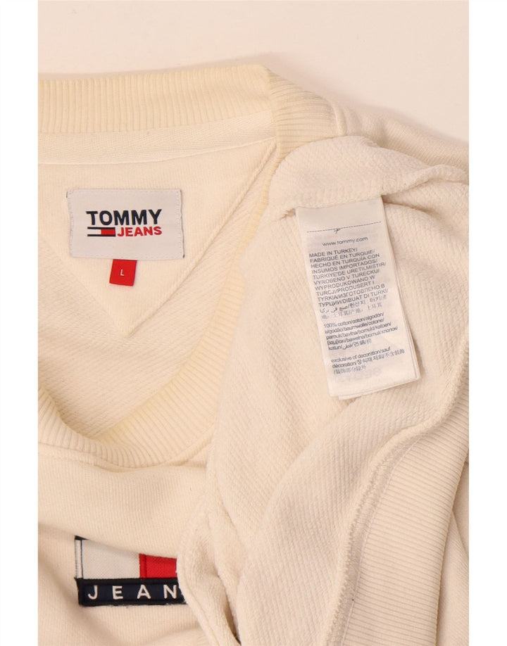 Męska bluza Tommy Hilfiger, duża, biała, bawełniana