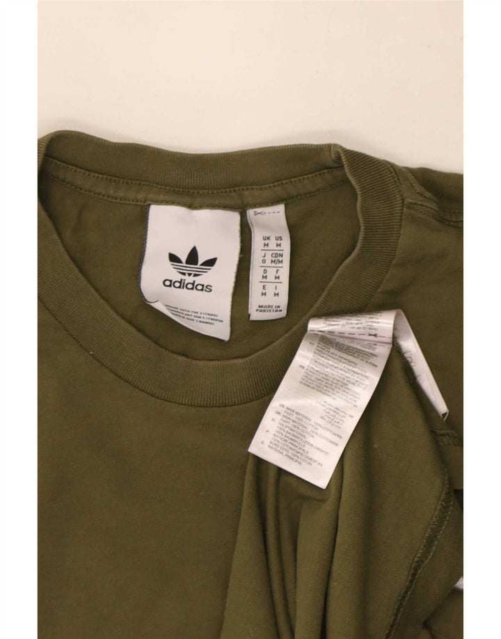 Adidas Męska koszulka Top Medium Khaki Cotton
