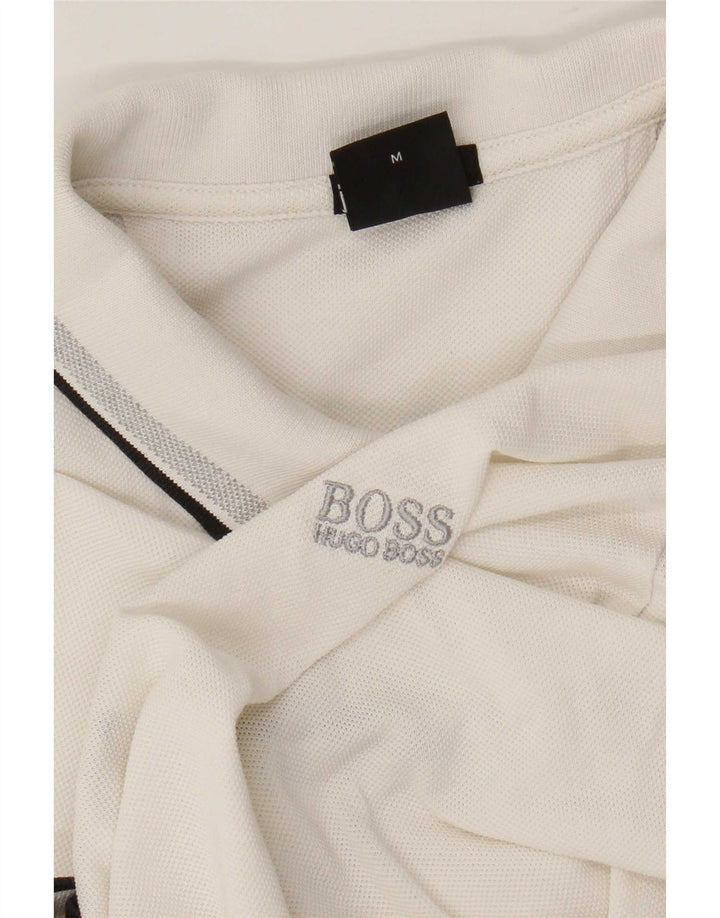 Męska koszulka polo Hugo Boss, średnia biel