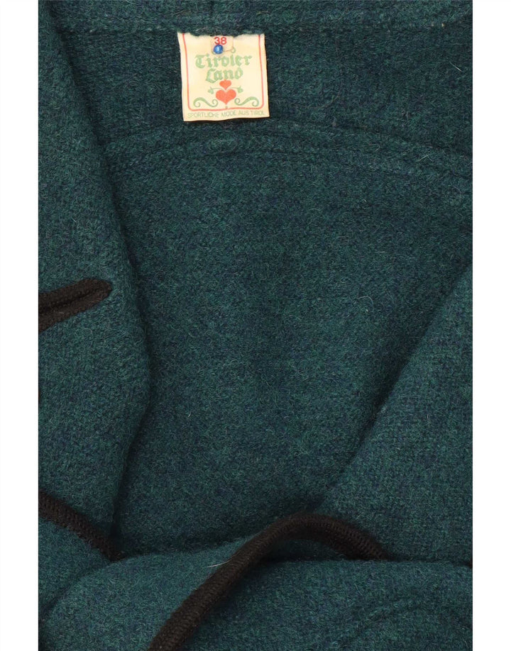 Vintage damska marynarka oversize z podwójnymi piersiami, EU 38, średnia zieleń