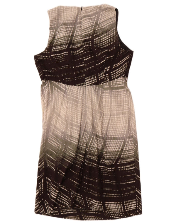 CALVIN KLEIN Womens Sleeveless Sheath Dress US 6 Medium Grey Colourblock