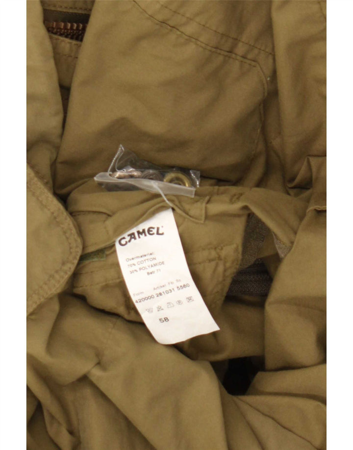 Męska kurtka użytkowa z kapturem Camel Active EU 58 2XL, bawełna khaki