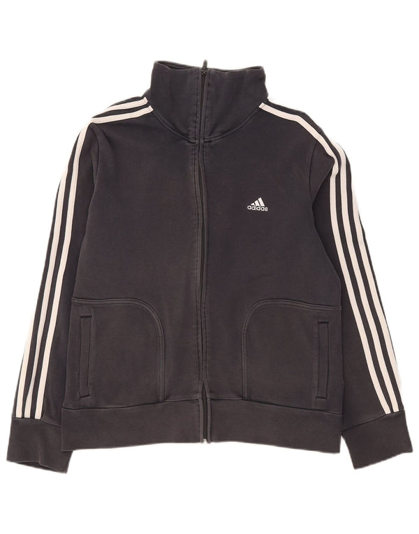 Damska kurtka dresowa Adidas o regularnym kroju UK 18 XL Czarna bawełniana sportowa
