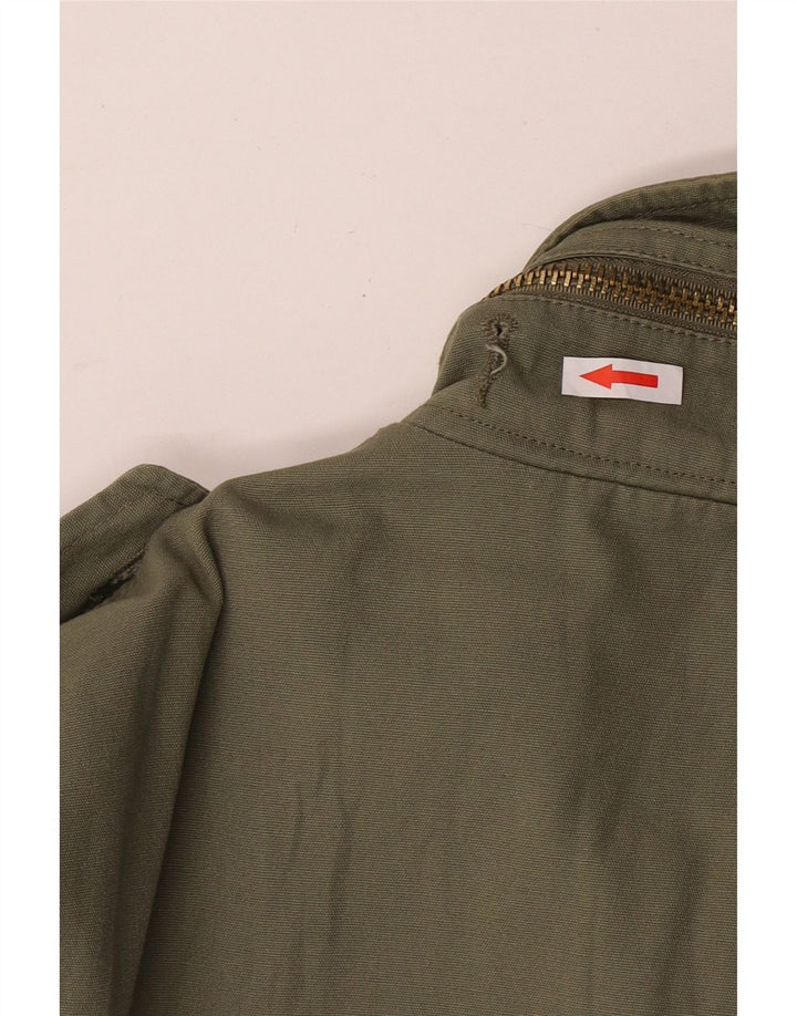 Męska kurtka wojskowa VINTAGE UK 38, średnia bawełna khaki