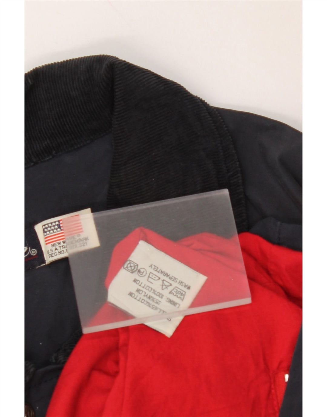 Męska kurtka wiatrówka VINTAGE UK 44 2XL Granatowa, bawełniana