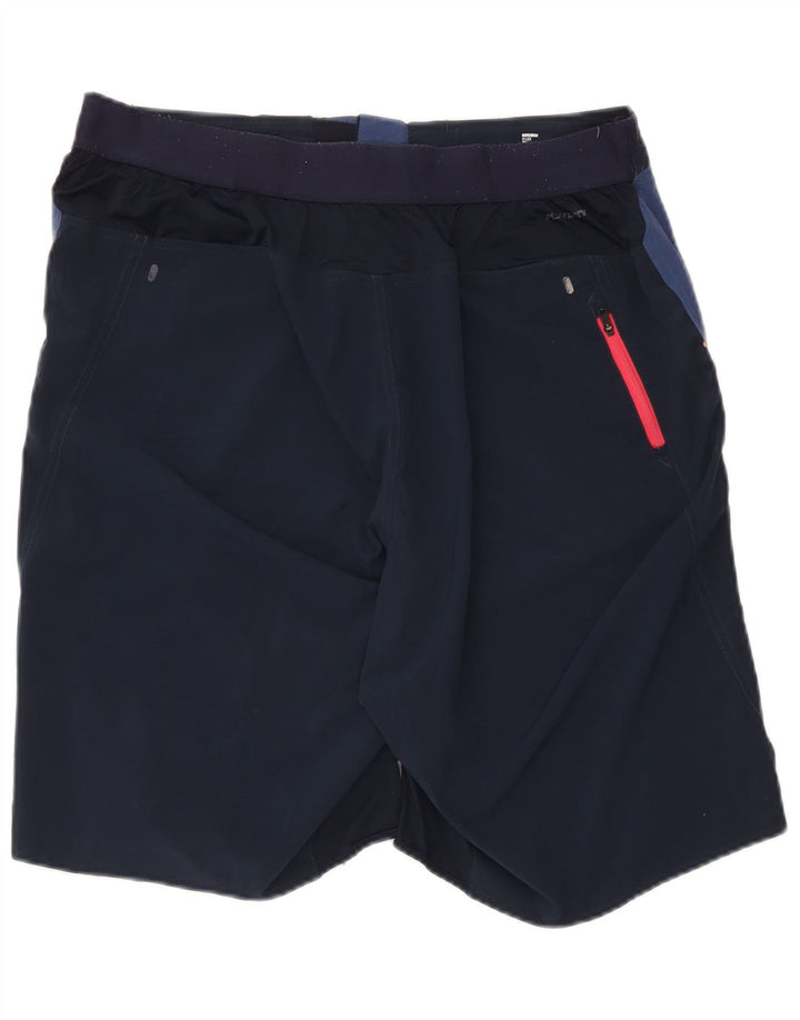Męskie spodenki kąpielowe Reebok XL, granatowe, z poliestru w blokach kolorów