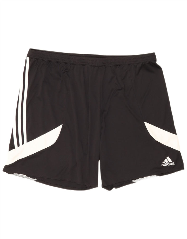 Męskie spodenki sportowe Adidas Climalite 2XL Czarny poliester z blokami kolorów