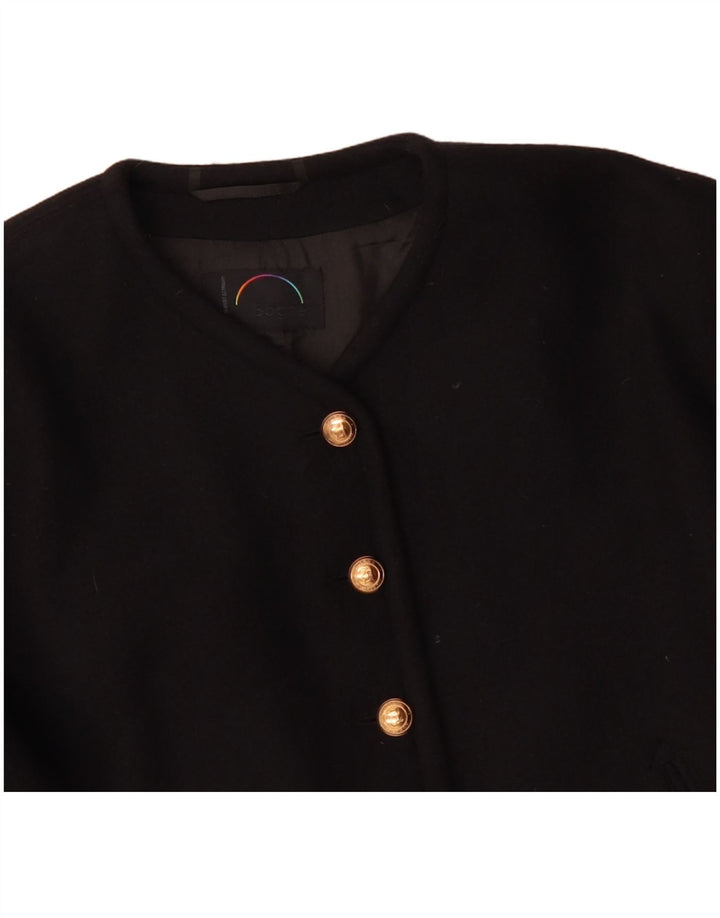 BOGNER Damska marynarka zapinana na 5 guzików, UK 18 XL, czarna