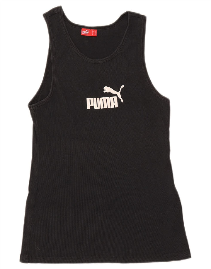 Damska kamizelka z grafiką Puma UK 14, duża, czarna bawełna