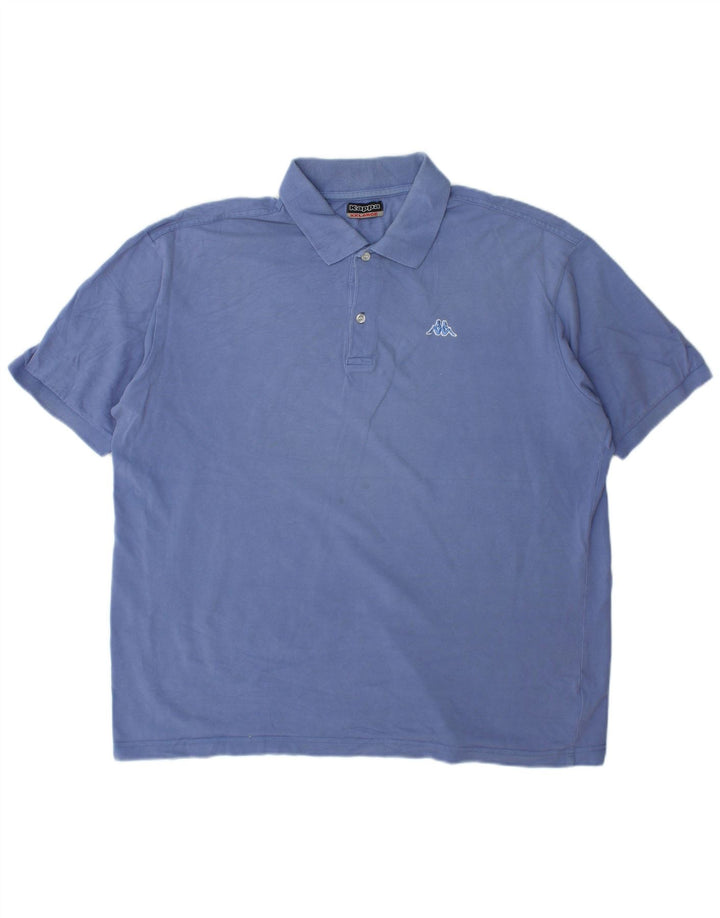 Męska koszulka polo Kappa 2XL, niebieska, bawełniana