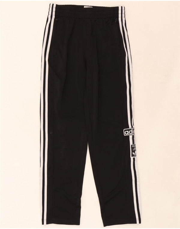 Chłopięce spodnie dresowe Adidas z grafiką 14-15 lat, czarny poliester