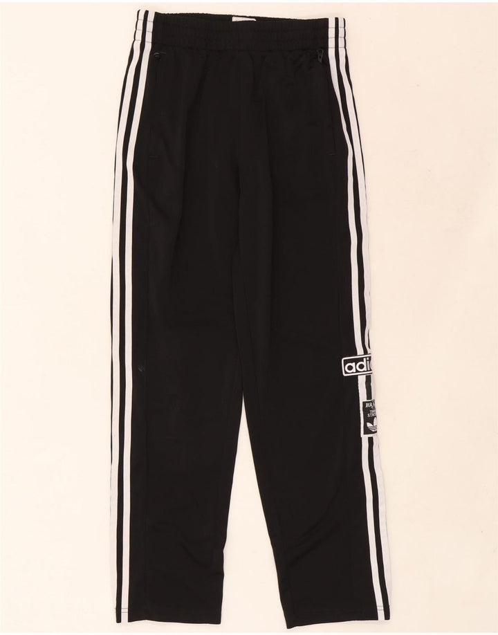 Chłopięce spodnie dresowe Adidas z grafiką 14-15 lat, czarny poliester