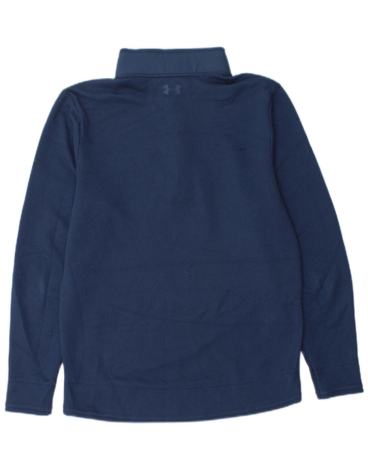 Męski sweter UNDER ARMOUR Cold Gear, zapinany pod szyją, w kolorze średniego granatu