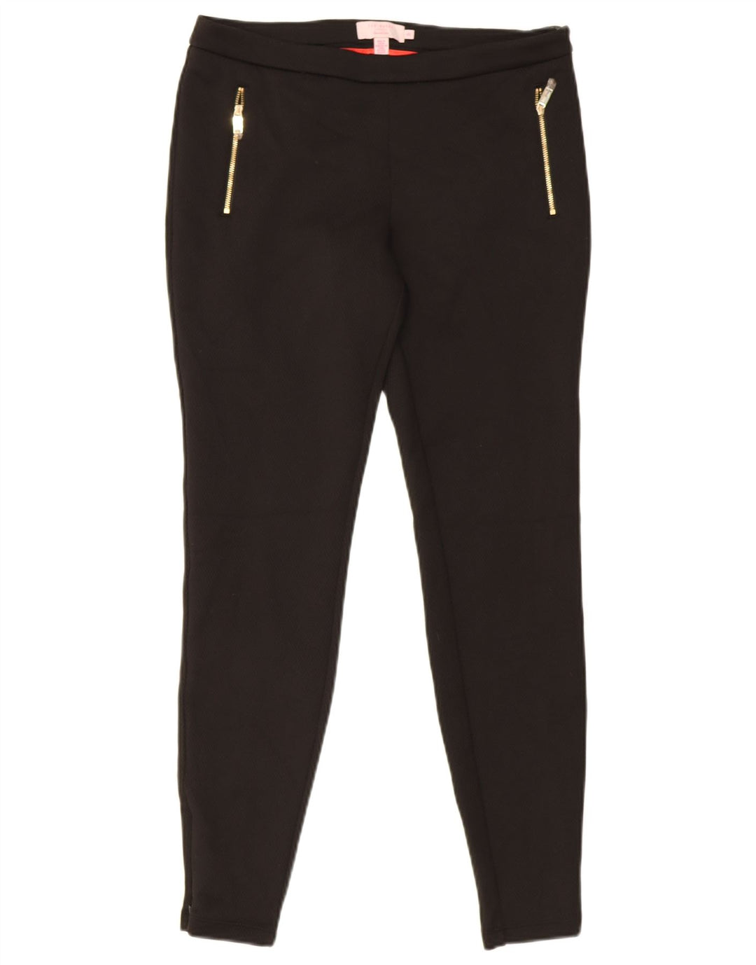 Damskie spodnie typu skinny casual Ted Baker, rozmiar 3, średnie, W29 L28, czarne