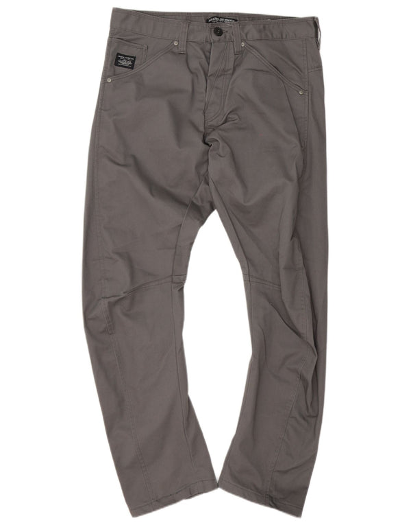 Męskie spodnie typu casual Jack & Jones Anti Fit W34 L31 Szara bawełna