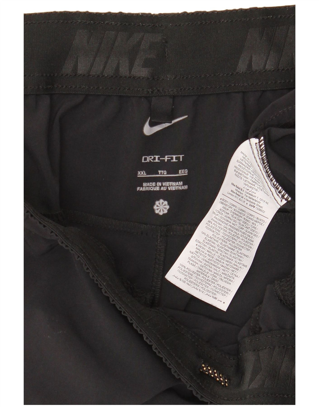 Męskie spodenki sportowe Nike Dri Fit 2XL, czarny poliester