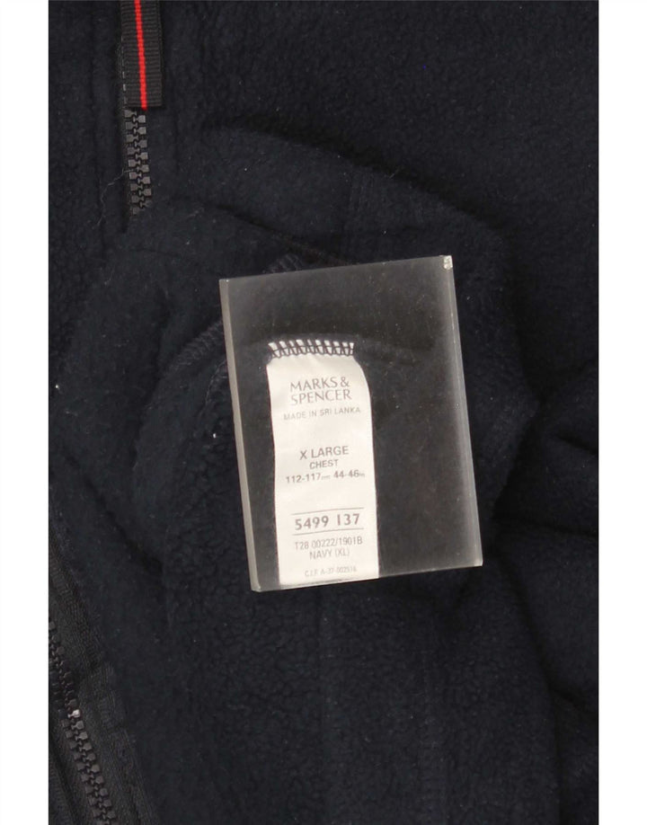 Męska kamizelka polarowa Marks & Spencer UK 42 XL, granatowa, poliester