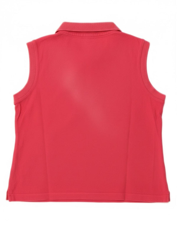 Damska koszulka polo bez rękawów Diadora IT 42, średnia różowa bawełna