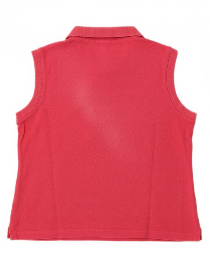 Damska koszulka polo bez rękawów Diadora IT 42, średnia różowa bawełna