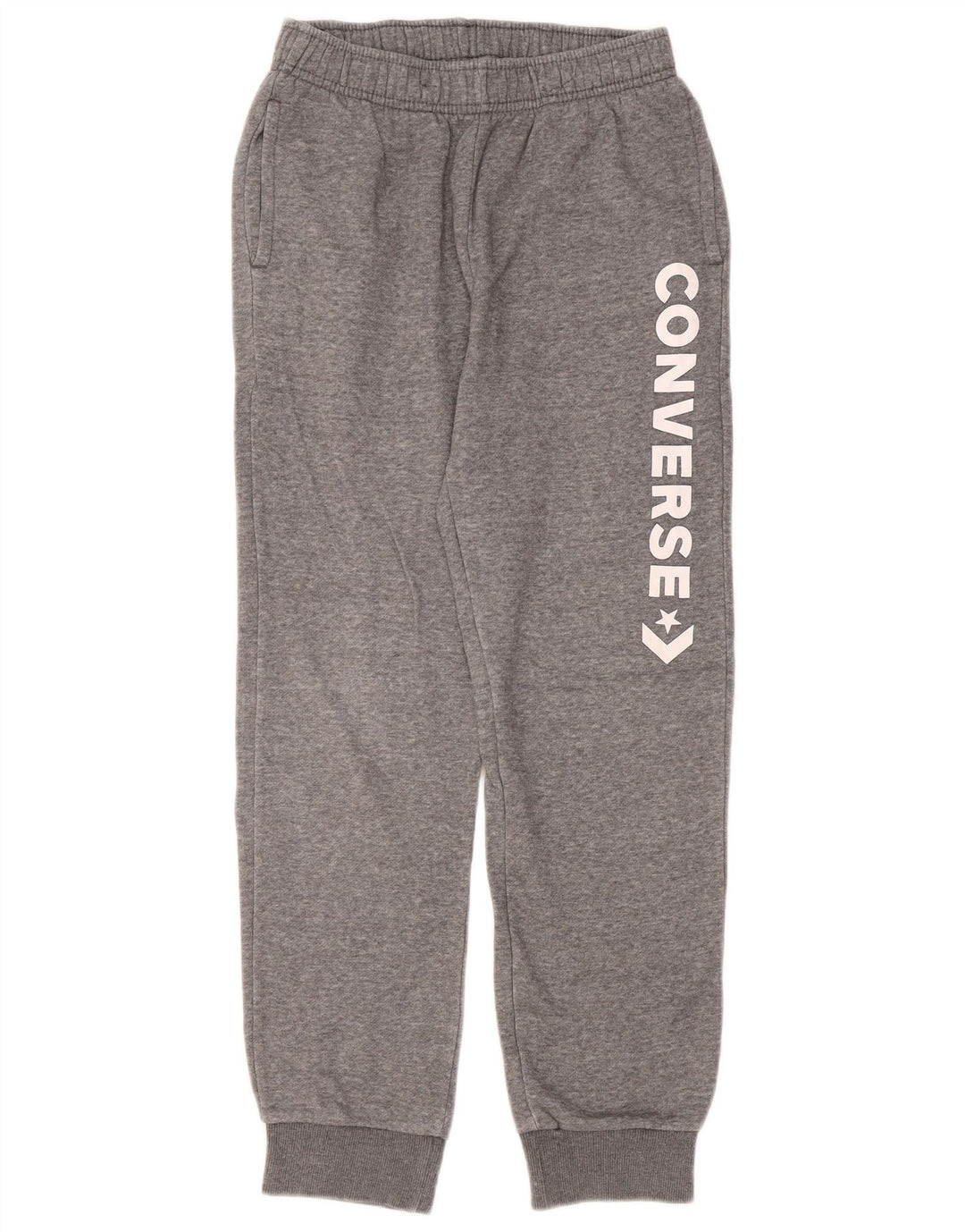 CONVERSE Boys Graphic Tracksuit Trousers Joggers 12-13 Years Large  Grey