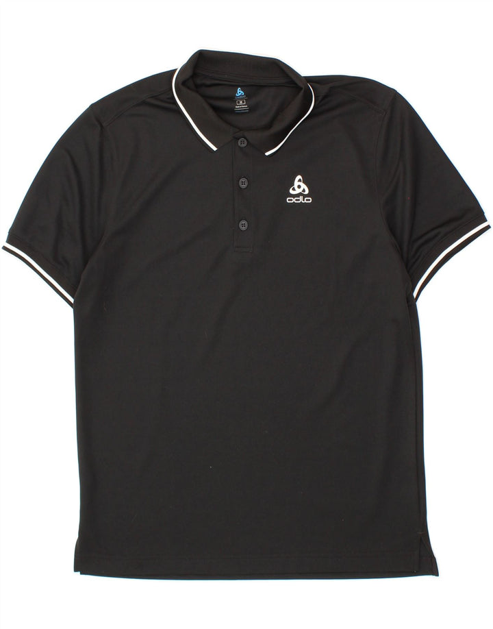 ODLO Mens Polo Shirt Medium Black Vintage Odlo and Second-Hand Odlo from Messina Hembry 