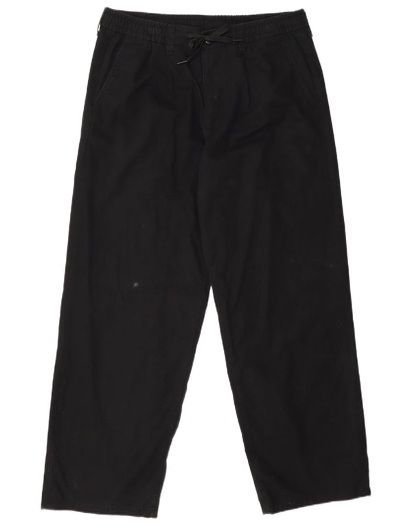 Męskie luźne spodnie chino Jack & Jones, duże W34 L29, czarne, bawełniane