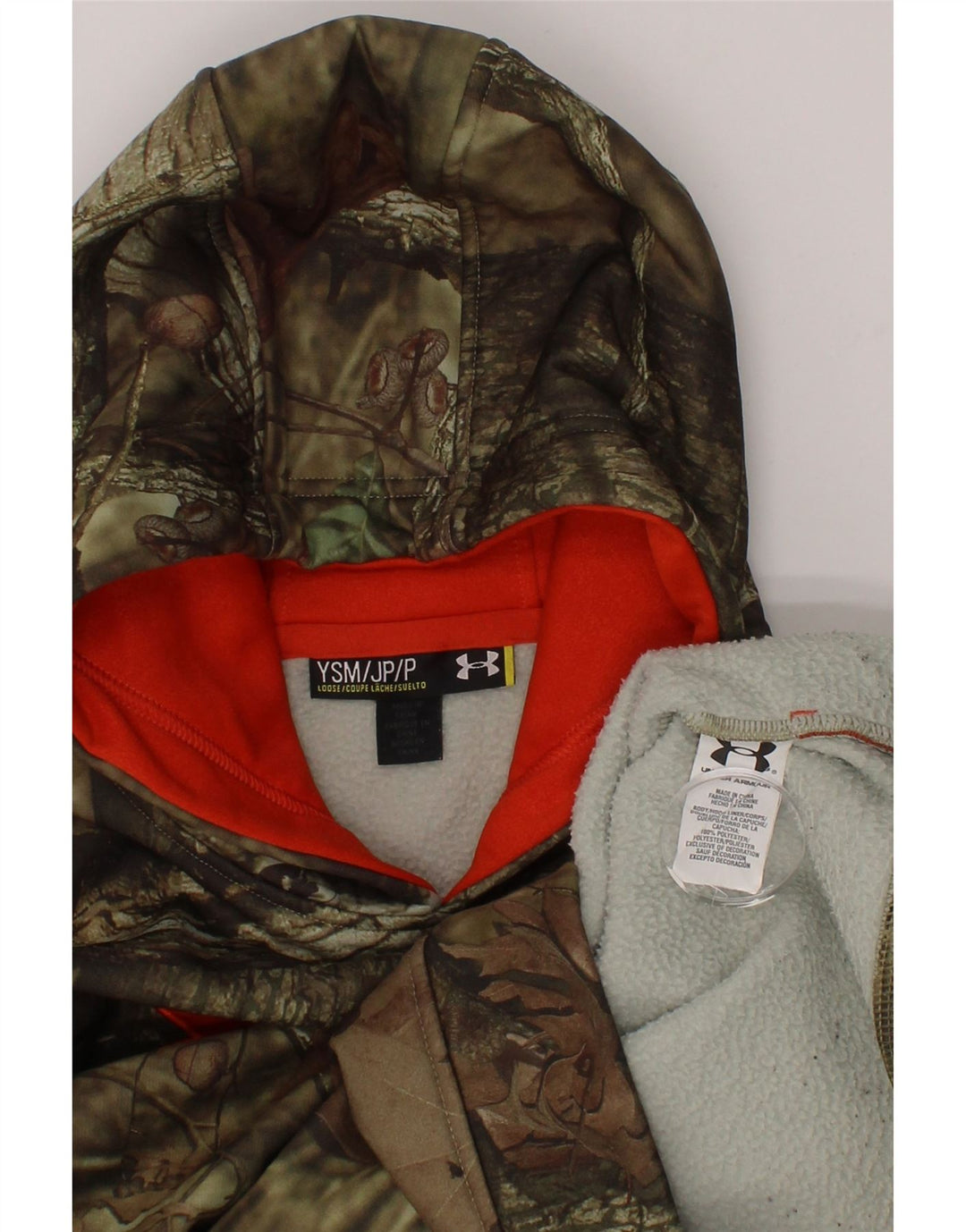 UNDER ARMOUR Boys Graphic Hoodie Jumper 11-12 Years Green Polyester Vintage Under Armour and Second-Hand Under Armour from Messina Hembry 