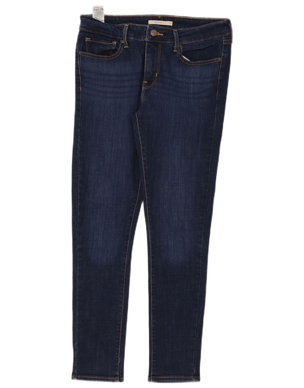 Damskie jeansy Levi's 711 Skinny W29 L28 Granatowa bawełna