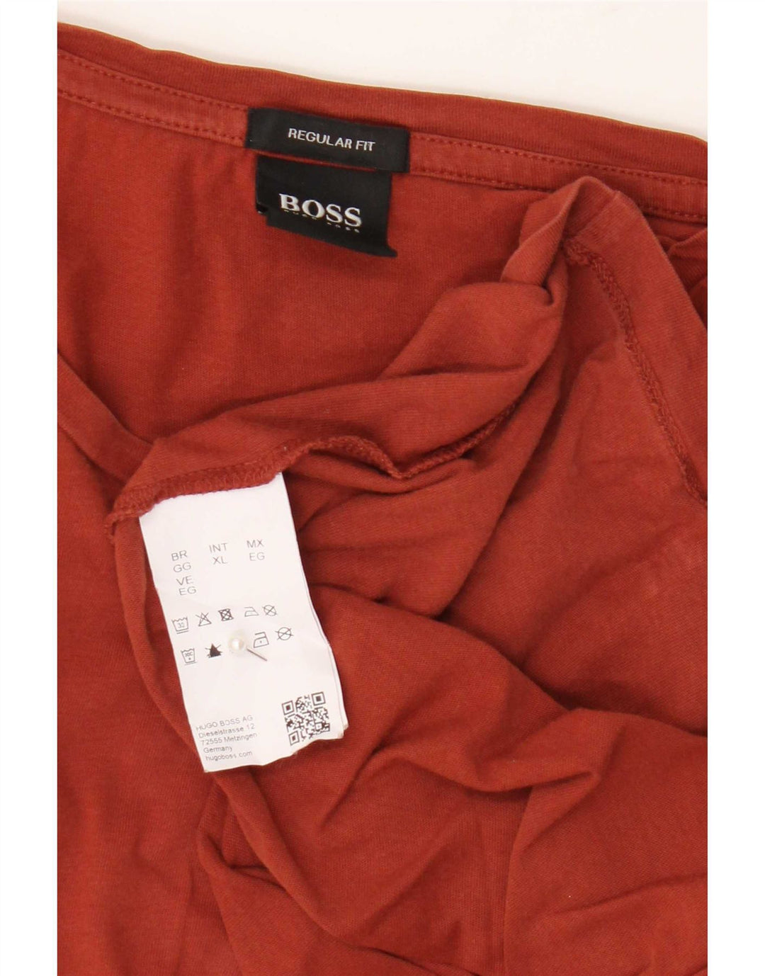 T-shirt męski Hugo Boss o regularnym kroju, XL, czerwony, bawełniany