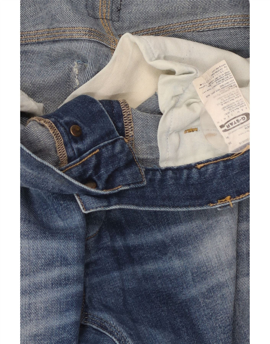 Męskie proste dżinsy G-STAR W36 L34 Niebieskie bawełniane