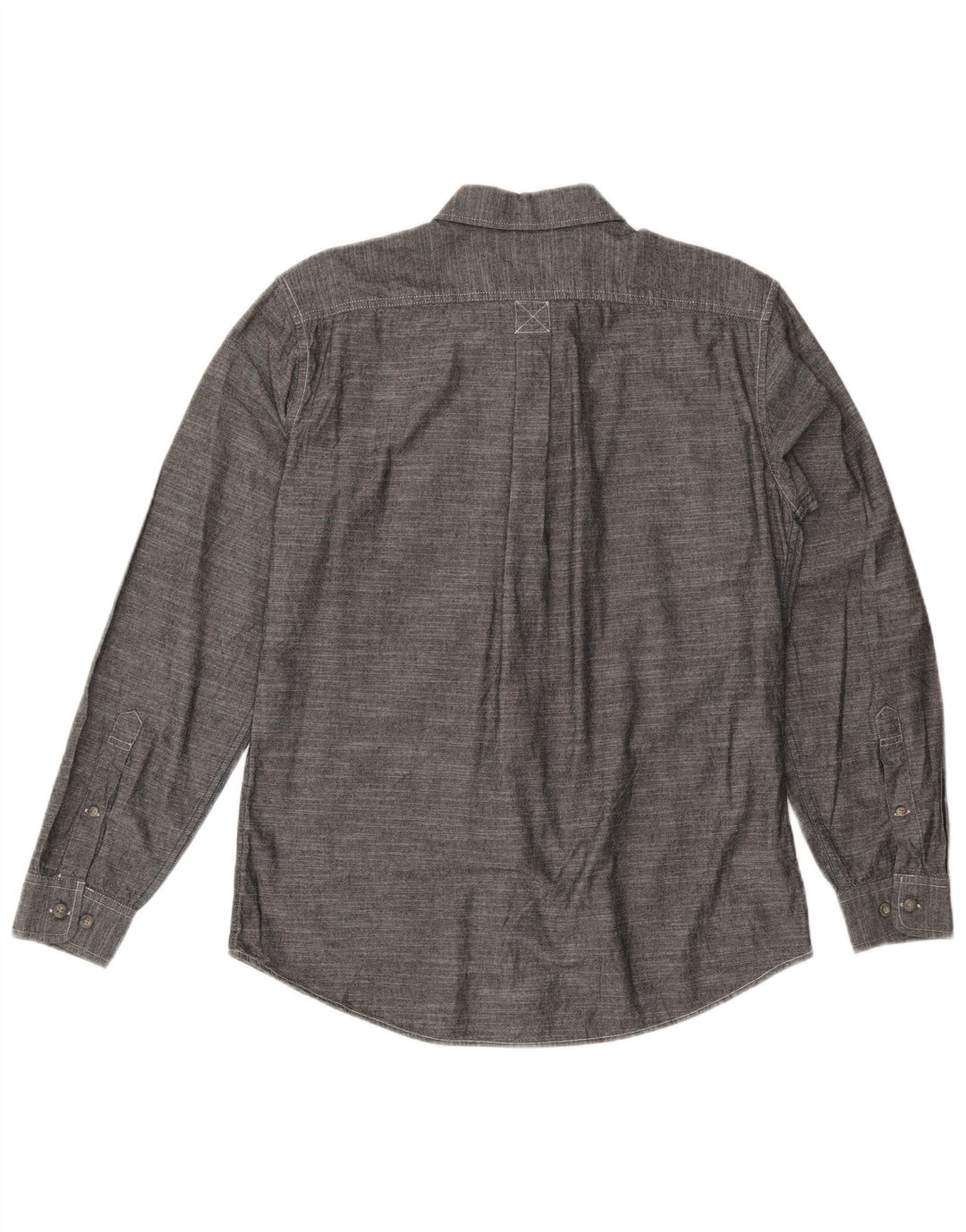 Koszula męska EDDIE BAUER o klasycznym kroju, średnioszara, bawełniana