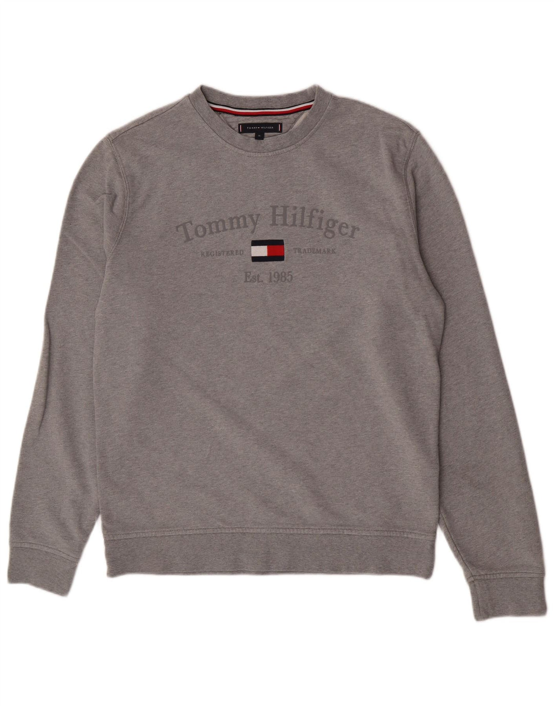 Męska bluza z grafiką Tommy Hilfiger XL, szara, bawełniana