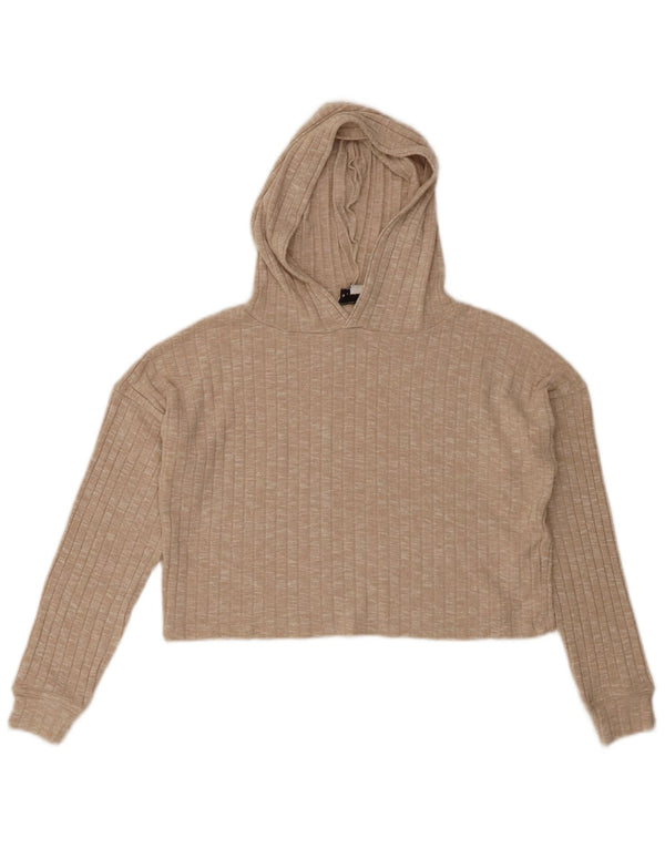 Damski sweter z kapturem Topshop UK 10 Small Beżowa wiskoza