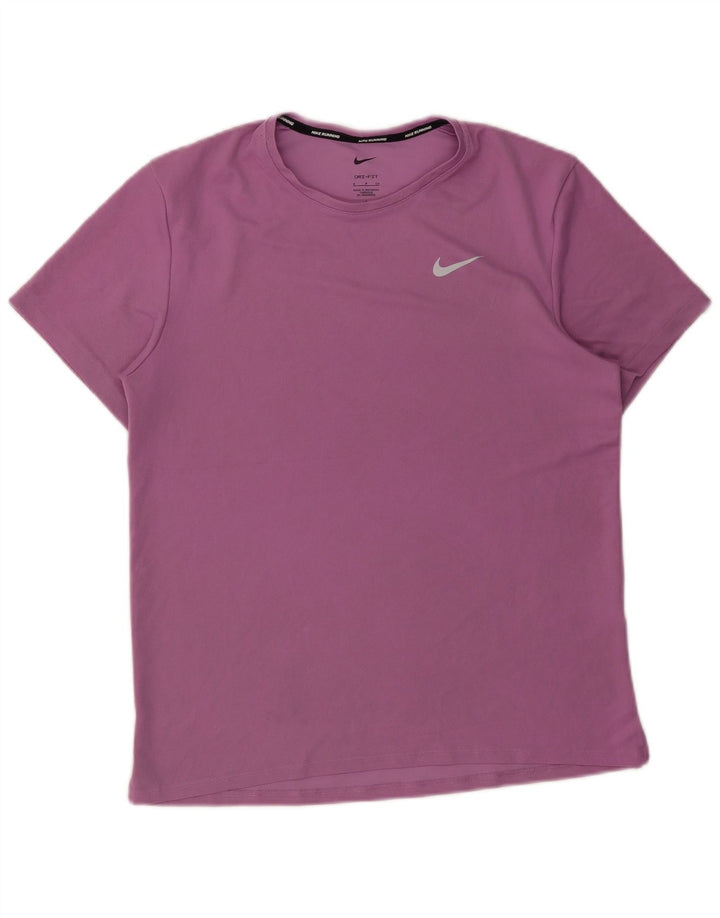 Męski T-shirt Nike Dri Fit, mały, fioletowy, poliestrowy