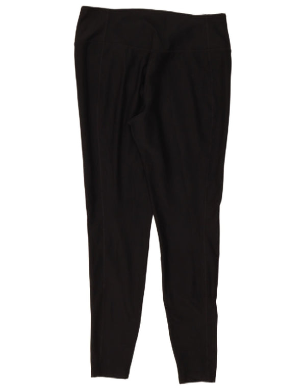Damskie legginsy Nike Dri Fit UK 14, duże, czarne, poliestrowe